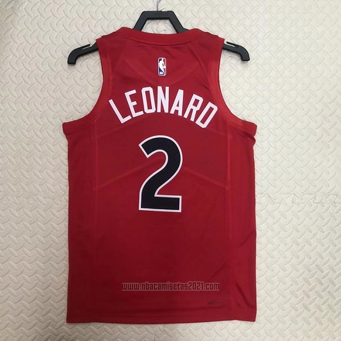 Camiseta Toronto Raptors Kawhi Leonard #2 Icon 2022-23 Rojo